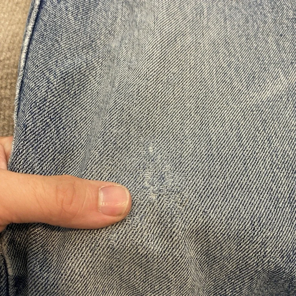 Levis Jeans Mens 38x32 Faded Blue 505 Straight Leg VTG Y2K 2004 Distressed Denim